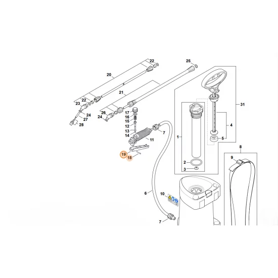 STIHL  Dźwignia 4255 510 3901